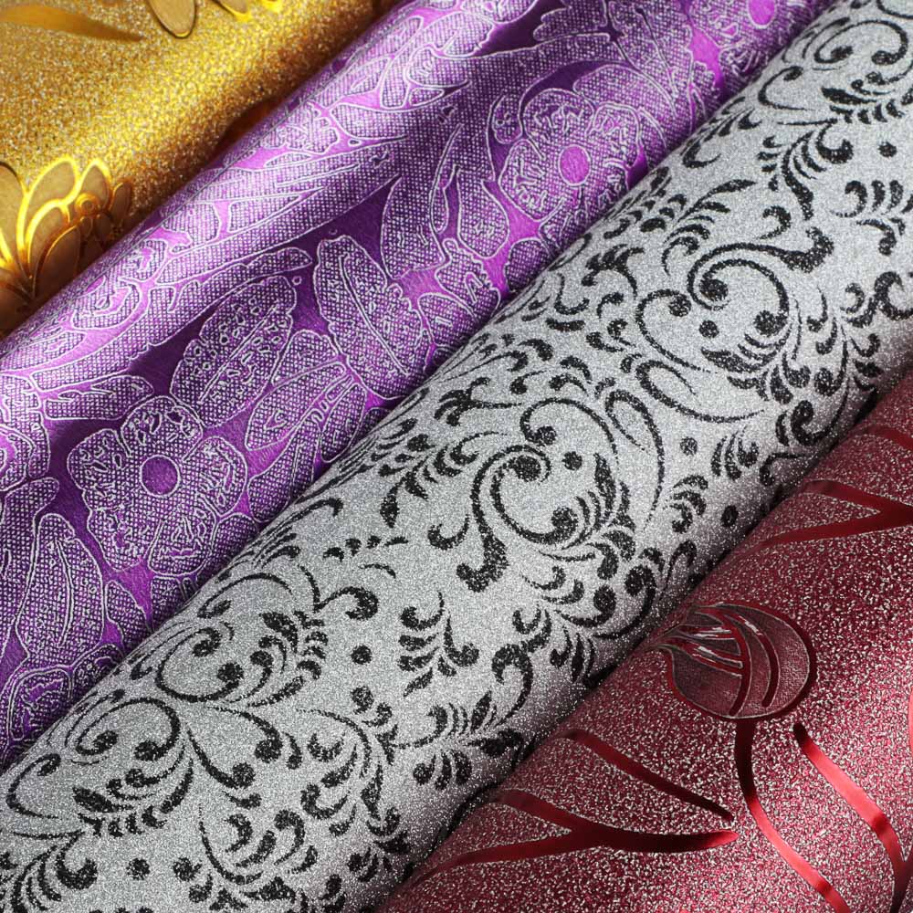 VETTA Пленка самоклеящаяся, 45см х 8м, ПВХ,  блестящая "Цветы", 4 дизайна, арт.№ 416-212