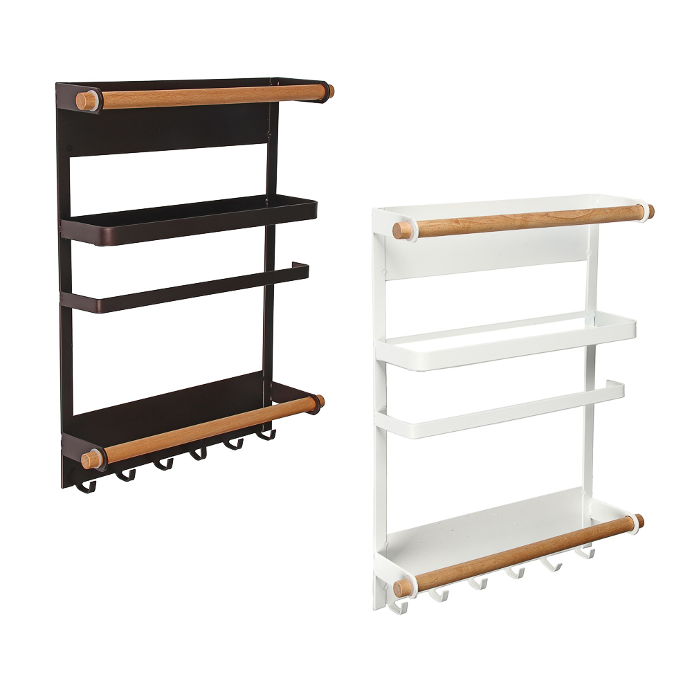 VETTA Полка-держатель для кухонных принадлежностей, на магните, 24,5х34х6,5см, металл, 2 цвета, арт.№ 481-068