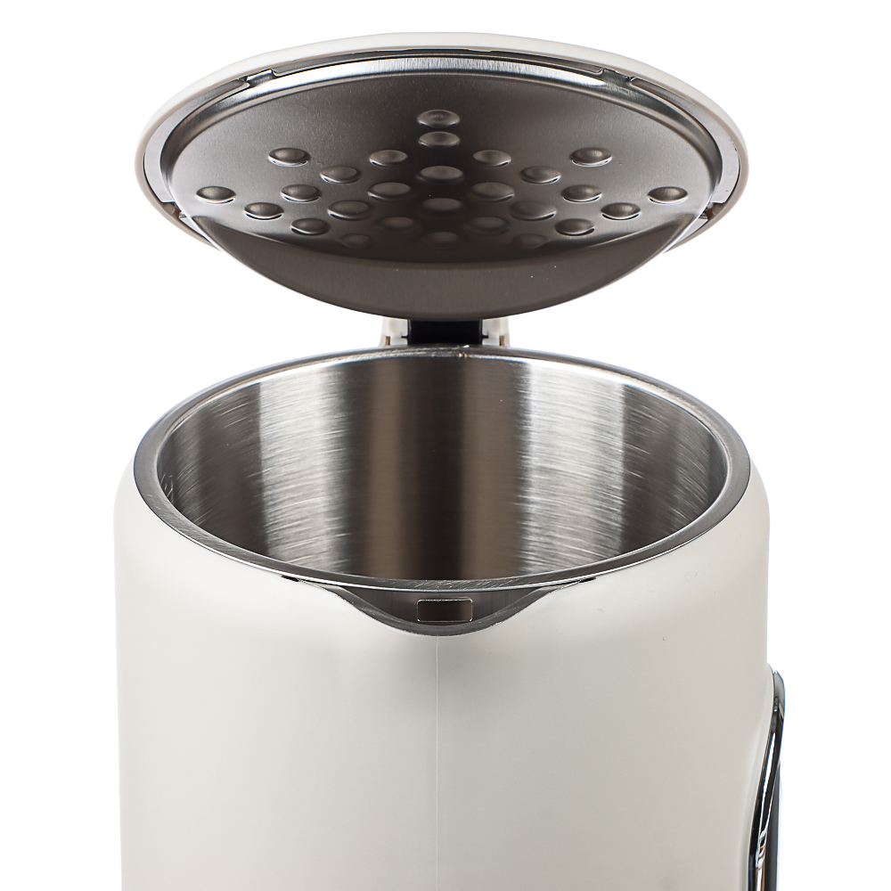 LEBEN Чайник электрический 1,7л двойные стенки пластик/нерж сталь, поддерж.температуры, оливк.и беж., арт.№ 291-135