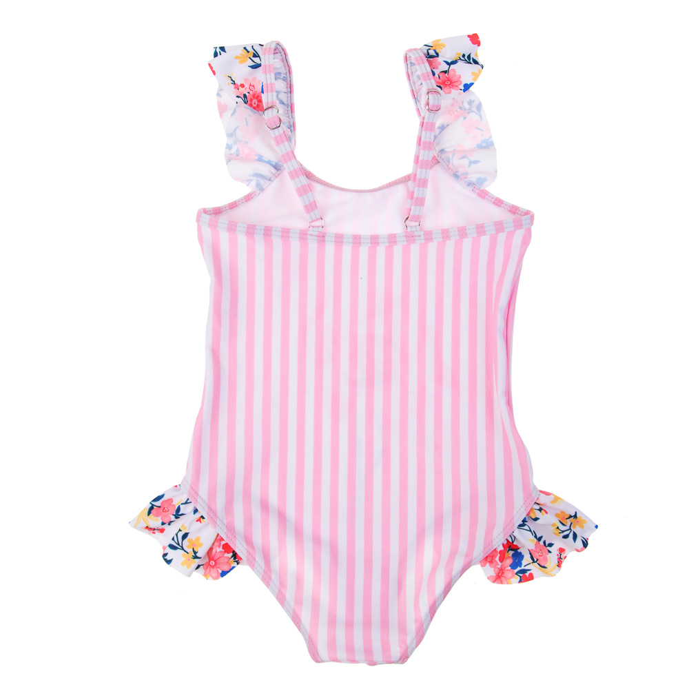 GALANTE Фламинго Купальник для девочки слитный, р-р 110-116, 82% полиэстер, 18% эластан, арт.№ 331-031