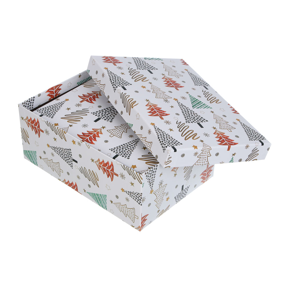 Набор подарочных коробок тм СНОУ БУМ, 3 размера 23x16x9,5см, 21x14x8см, 19x12x6,5см, картон, 3 диз., арт.№ 207-258