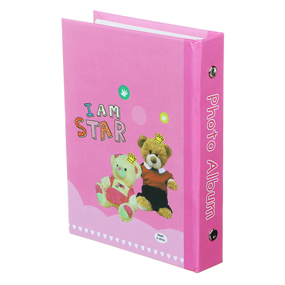 Фотоальбом на 36 фото, 16,5х12,5см, 10х15см, PP, картон, 7 дизайнов, арт.№ 401-019