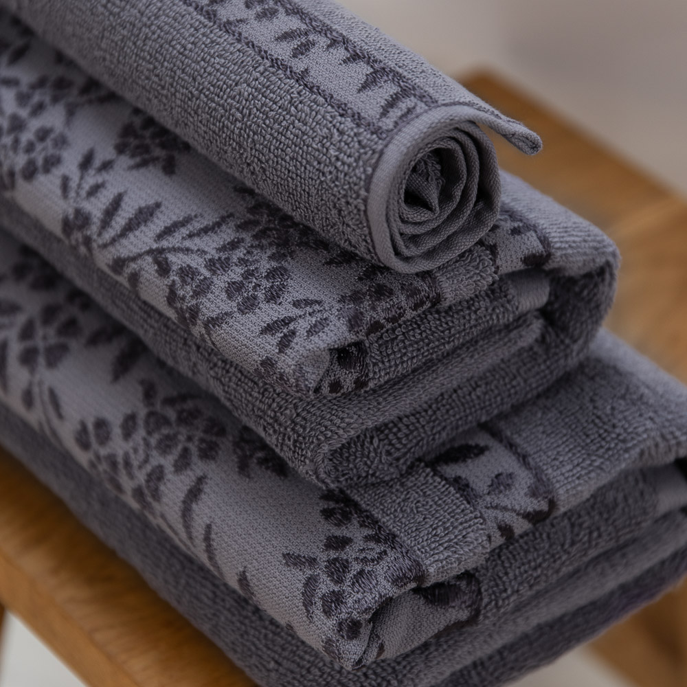 PROVANCE Шарли Комплект полотенец махровых, 100% хлопок, 30х50, 50х90, 70х130, 430г/м, фиолетовый, арт.№ 484-180