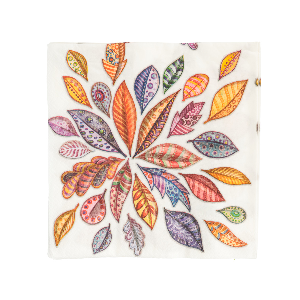 Салфетки бумажные 20шт, двухслойные, 33x33см, 2 дизайна, арт.№ 437-270