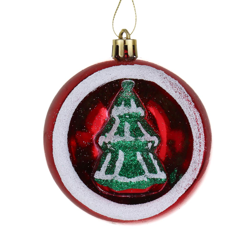 СНОУ БУМ Набор шаров 3 шт, 8 см, пластик, арт.№ 373-555