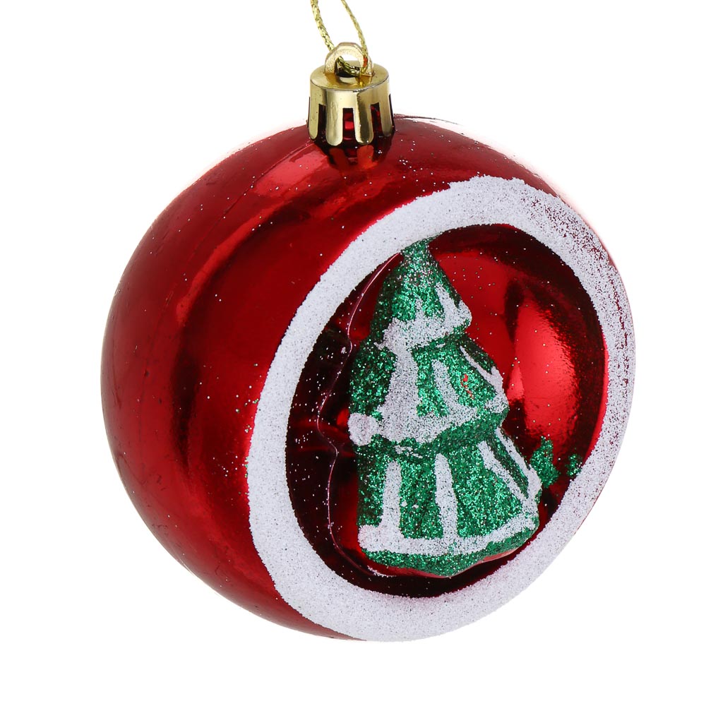 СНОУ БУМ Набор шаров 3 шт, 8 см, пластик, арт.№ 373-555