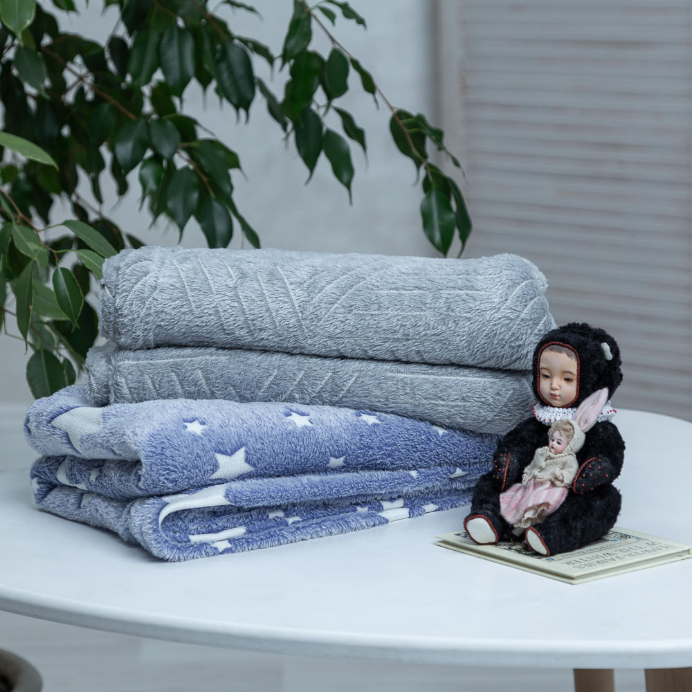 PROVANCE Плед, 130х150см, 180гр/м, "Бамбук", 2 дизайна, арт.№ 486-065