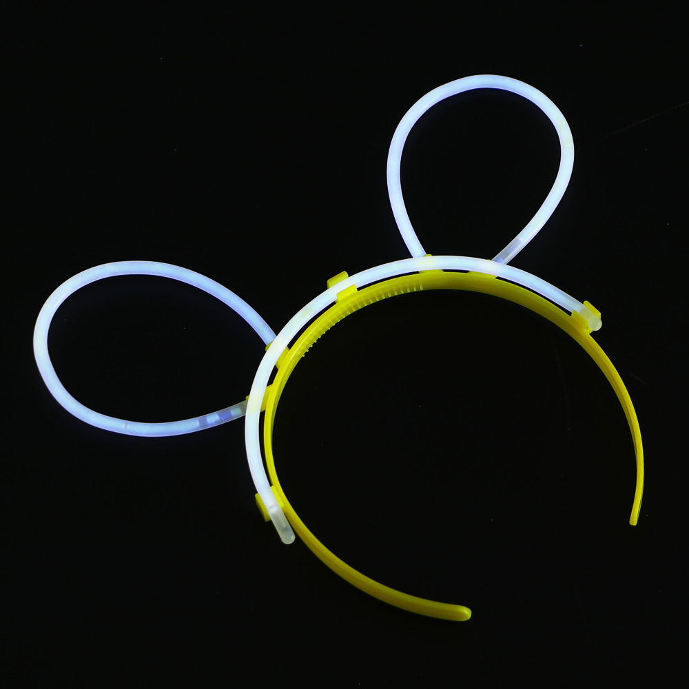 Неоновый ободок, диаметр ободка 10,5см, пластик, 4 цвета, арт.№ 544-042