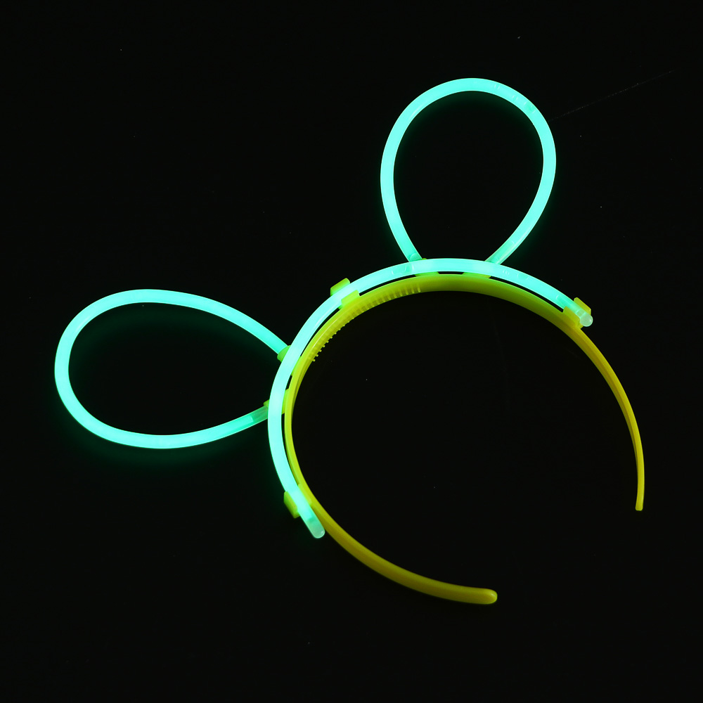 Неоновый ободок, диаметр ободка 10,5см, пластик, 4 цвета, арт.№ 544-042