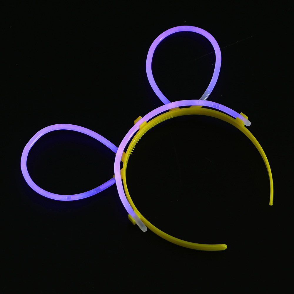 Неоновый ободок, диаметр ободка 10,5см, пластик, 4 цвета, арт.№ 544-042