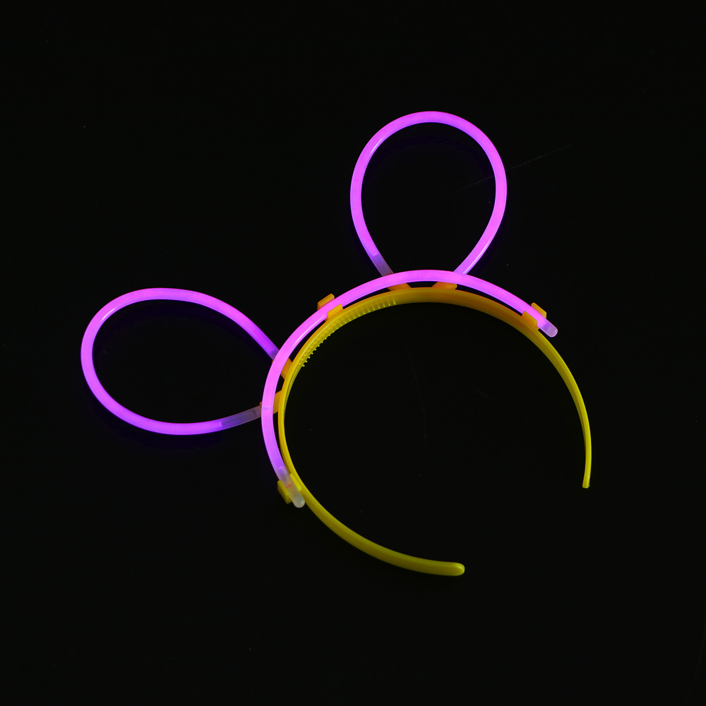 Неоновый ободок, диаметр ободка 10,5см, пластик, 4 цвета, арт.№ 544-042