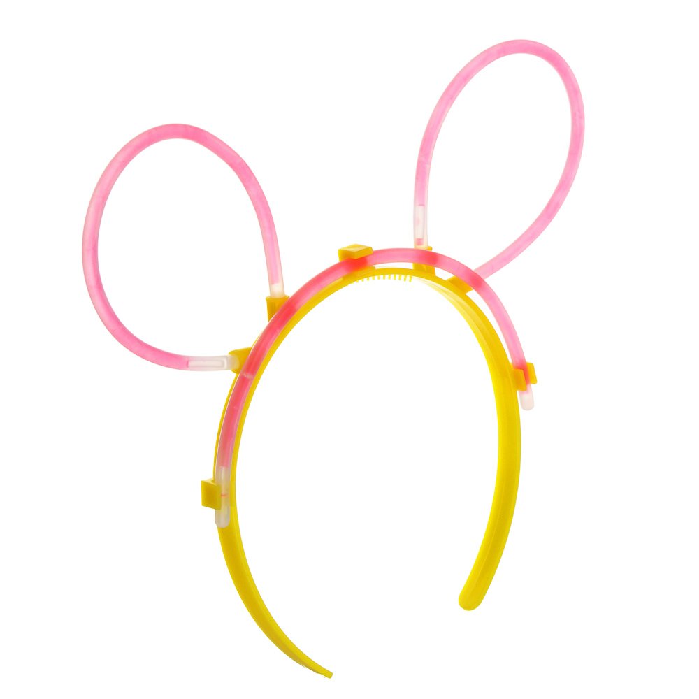 Неоновый ободок, диаметр ободка 10,5см, пластик, 4 цвета, арт.№ 544-042