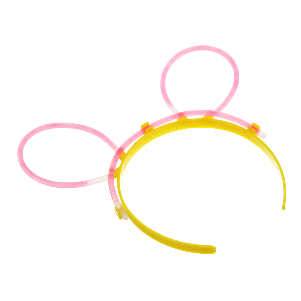 Неоновый ободок, диаметр ободка 10,5см, пластик, 4 цвета, арт.№ 544-042