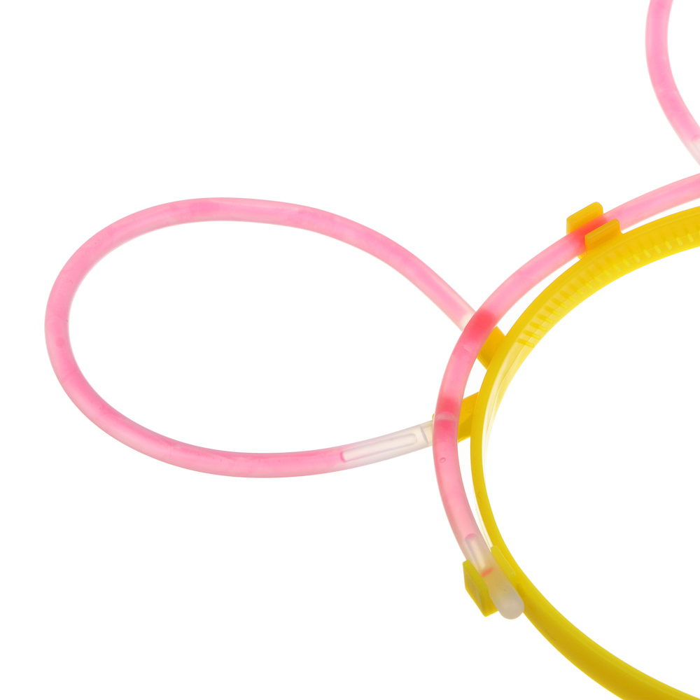 Неоновый ободок, диаметр ободка 10,5см, пластик, 4 цвета, арт.№ 544-042