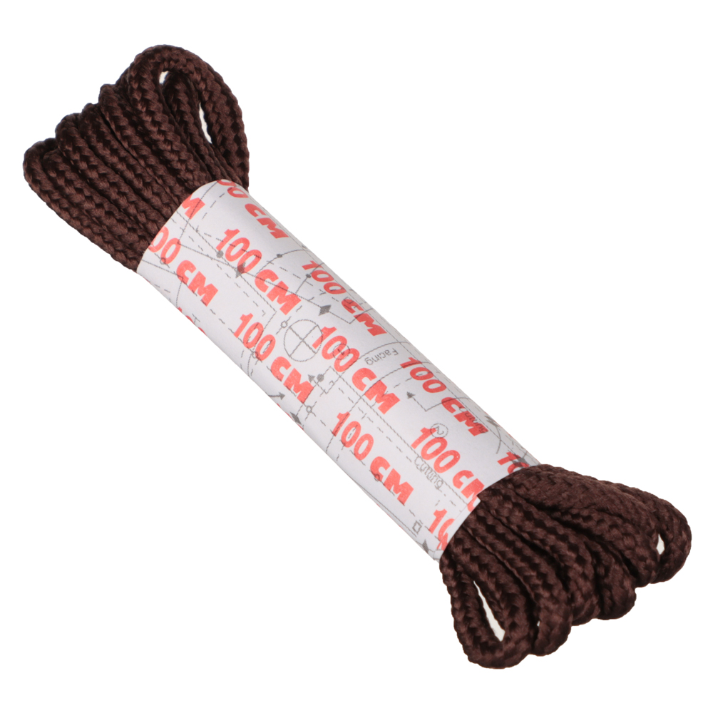 Шнурки для обуви, 6 пар, черные, белые, коричневые, 1м, арт.№ 459-073