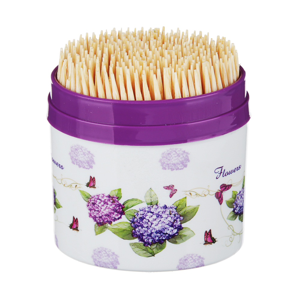 Зубочистки тм VETTA, бамбук, пластиковая упаковка, 300шт, арт.№ 437-243