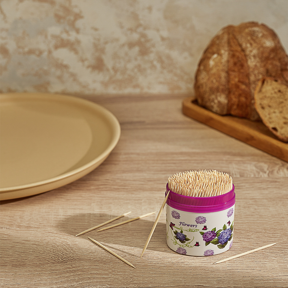 Зубочистки тм VETTA, бамбук, пластиковая упаковка, 300шт, арт.№ 437-243