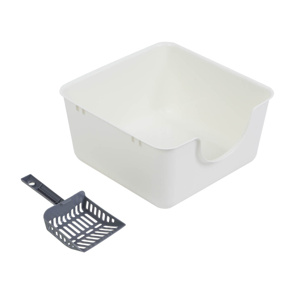 VETTA Лоток для домашних животных, пластмасса, 35х17,5х34,5 см, с совком, арт.№ 273-227