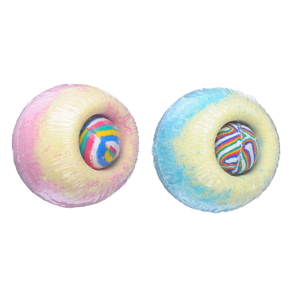 Шар бурлящий с игрушкой для девочек и мальчиков, 130г, арт.№ 927-046