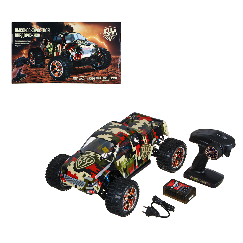 BY Машина РУ Высокоскоростной внедорожник, АКБ и ЗУ, 4АА, АБС, металл, 60,5х34х23,2 см, арт.№ 293-107