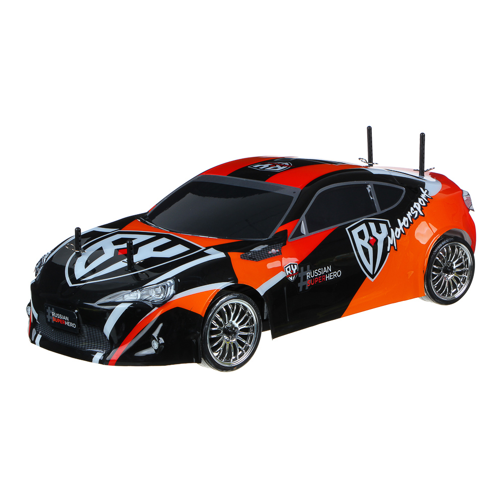 BY Автомобиль гоночный высокоскоростной Р/У, 1:10, 70км/ч, нитро-эффект, 60,5х29,5х19,5см, арт.№ 293-108