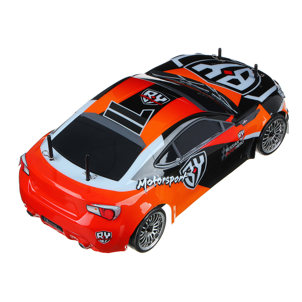 BY Автомобиль гоночный высокоскоростной Р/У, 1:10, 70км/ч, нитро-эффект, 60,5х29,5х19,5см, арт.№ 293-108