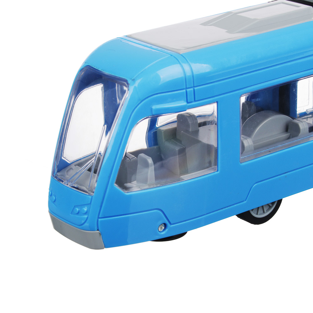 ИГРОЛЕНД Городской транспорт, свет, звук, инерция, двери откр, 3хLR44, ABS, 48х16,5х11,5см, 3 диз, арт.№ 292-217