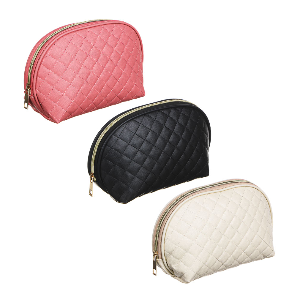 PAVO Косметичка, 21х12х8см, ПУ, сплав, 3 цвета, арт.№ 327-289