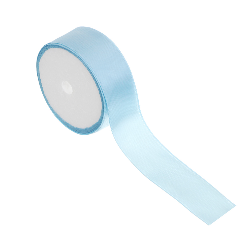 Лента для подарков атласная, 2,5 см x 2,7 м, полиэстер, 6 цветов, арт.№ 505-160