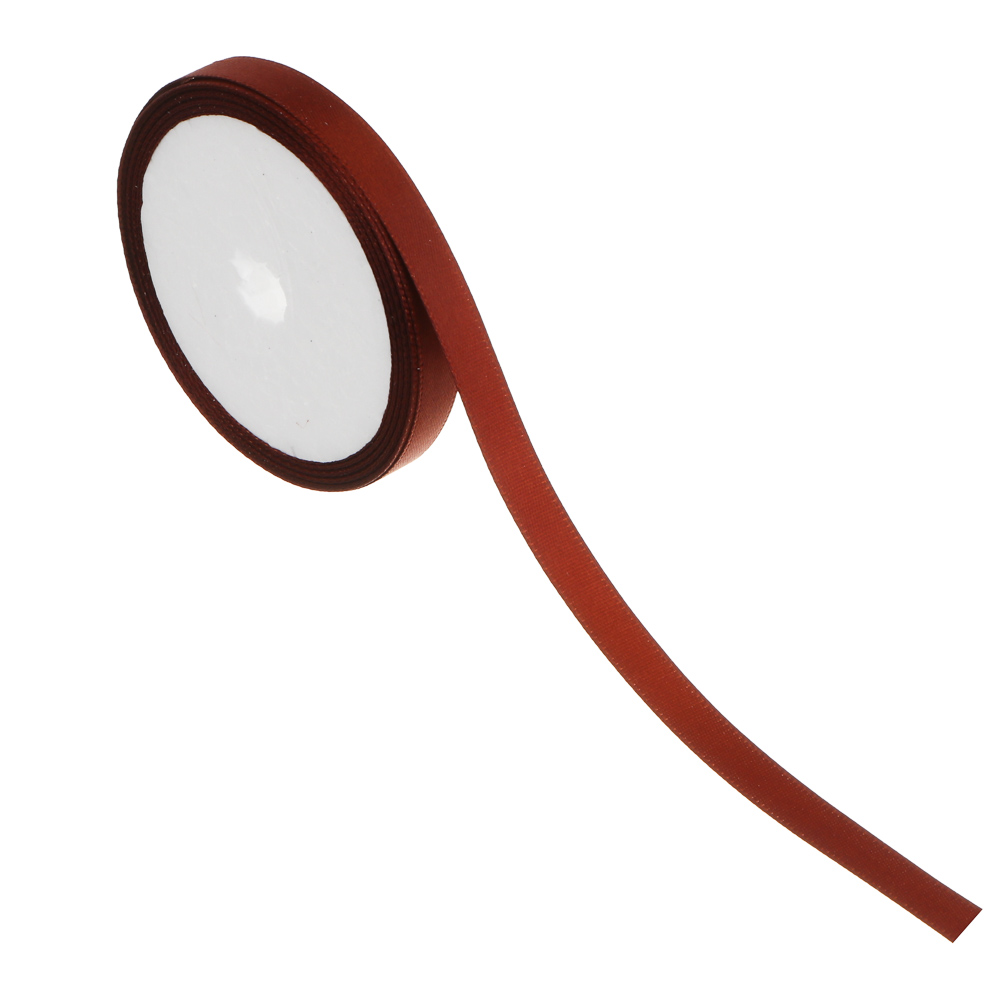 Лента для подарков атласная набор 5 цветов, 1 см x 4,5 м, полиэстер, арт.2, арт.№ 505-163