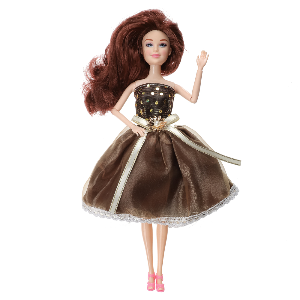 ИГРОЛЕНД Кукла нарядная 27 см, PP, PVC, 10х5х32,5 см, 6 диза, арт.№ 436-146