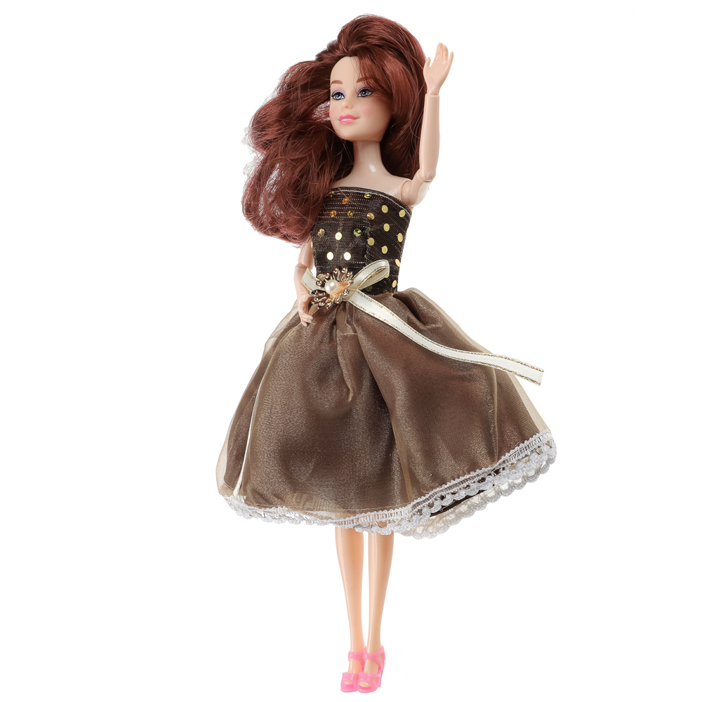 ИГРОЛЕНД Кукла нарядная 27 см, PP, PVC, 10х5х32,5 см, 6 диза, арт.№ 436-146