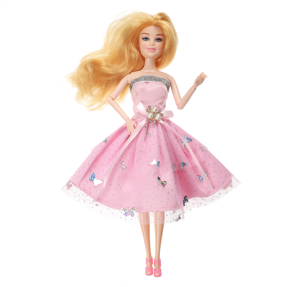 ИГРОЛЕНД Кукла нарядная 27 см, PP, PVC, 10х5х32,5 см, 6 диза, арт.№ 436-146