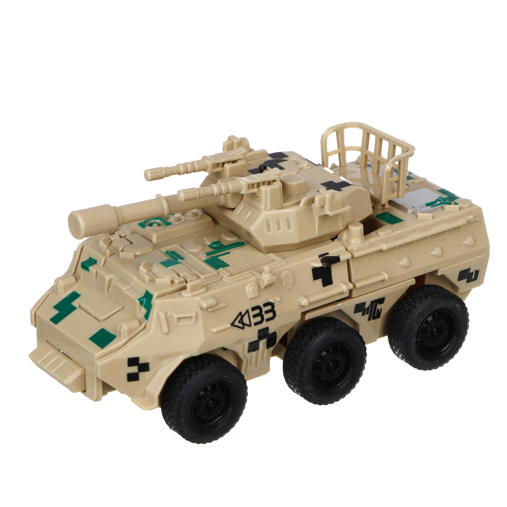 ИГРОЛЕНД Бронетрансформер "Военная операция" 2 в 1, удар, ABS, 14х7х7,5 см, 2 дизайна, арт.№ 296-003