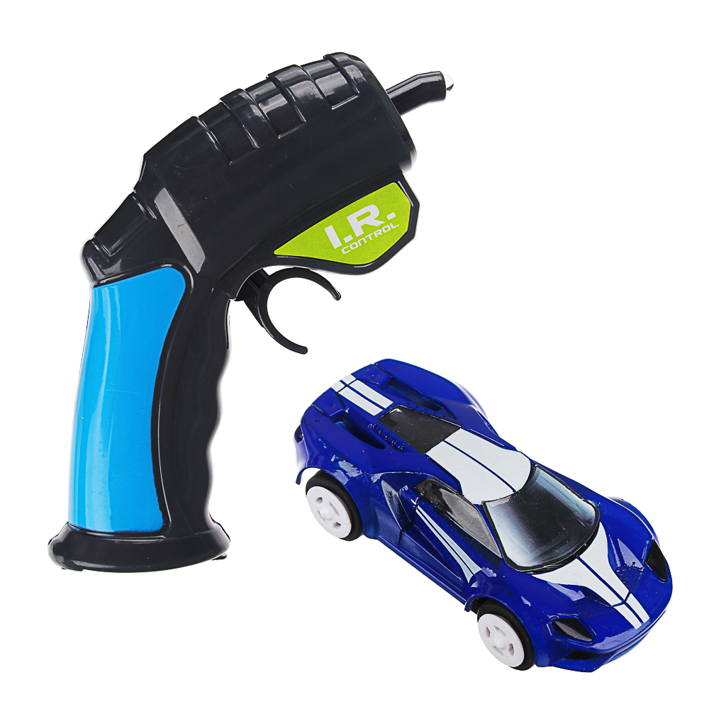 ИГРОЛЕНД Автотрек ночной  с мертвой петлей  и беспроводным ПУ, светящийся, 2АА, PP, PS, 44х35х6см, арт.№ 276-107