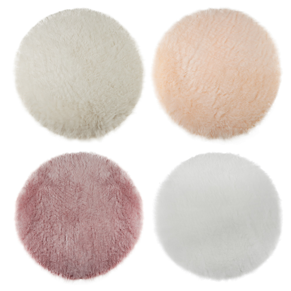 VETTA Коврик универсальный круглый, иск.мех, акрил, d70см, 4 цвета, арт.№ 462-719