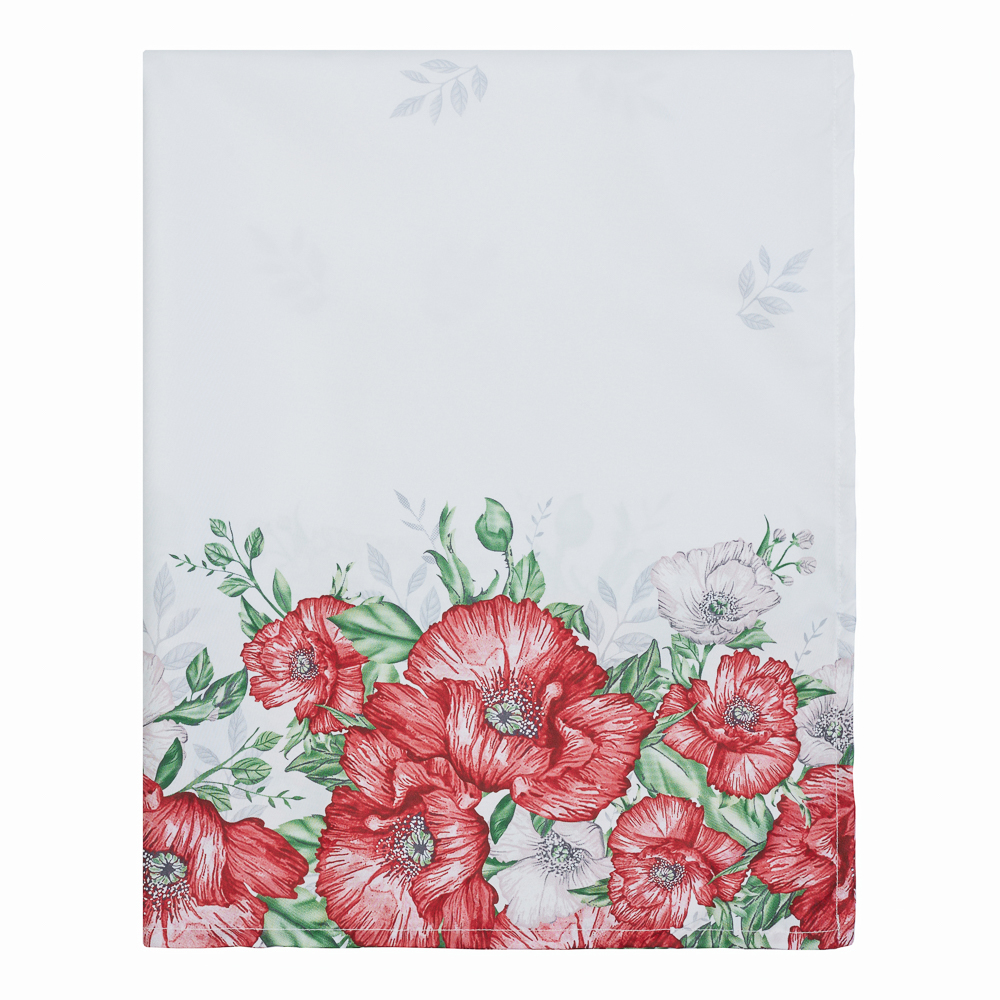 PROVANCE Маковое поле Скатерть текстильная 140х180см с водоотталкивающей пропиткой, 100% полиэстер, арт.№ 488-096