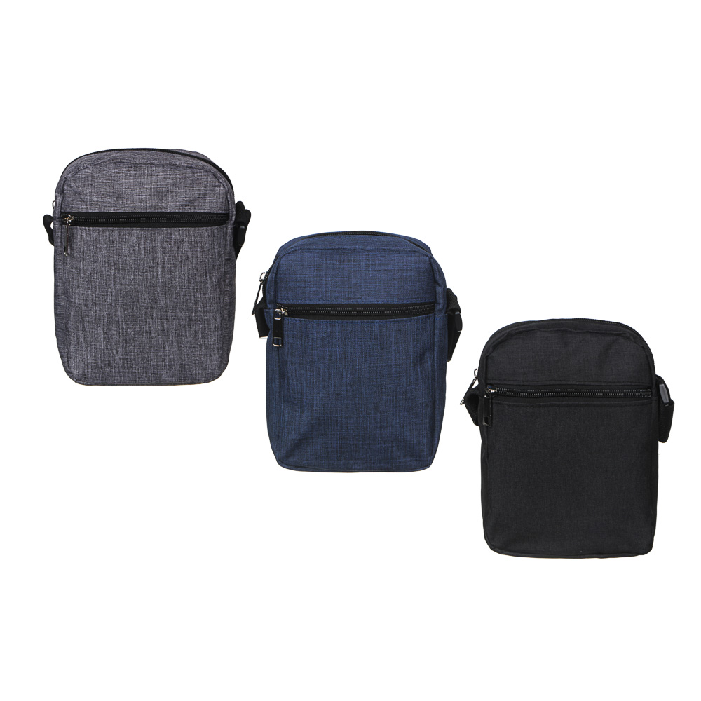 ЮL Сумка мужская на длинном ремне, полиэстер, 20х15х7см, 3 цвета, 21-03, арт.№ 337-100