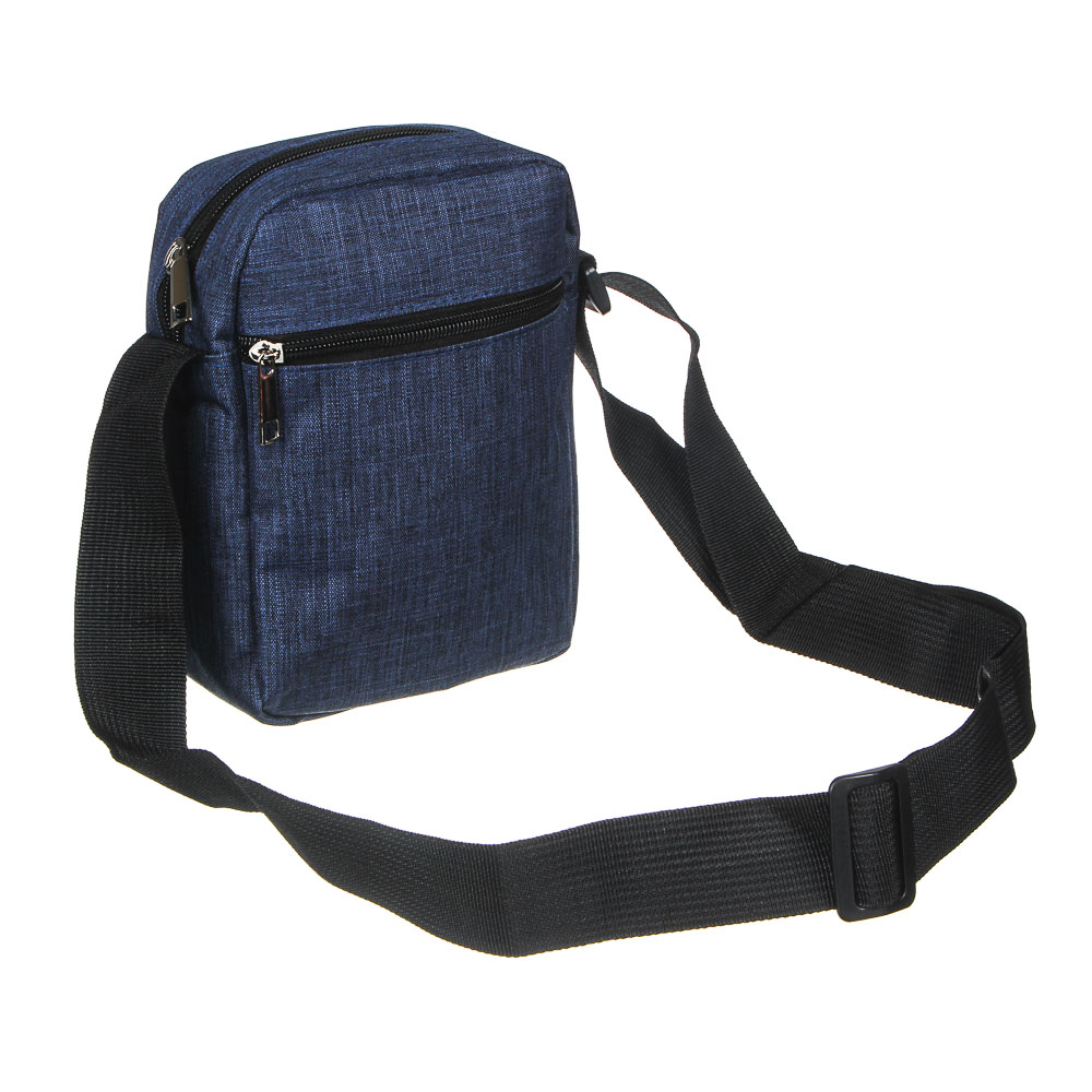 ЮL Сумка мужская на длинном ремне, полиэстер, 20х15х7см, 3 цвета, 21-03, арт.№ 337-100