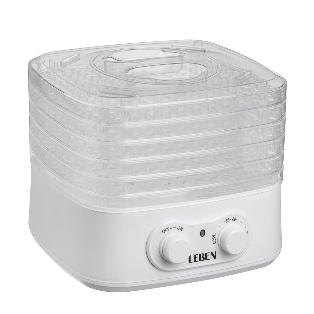 LEBEN Сушилка для овощей и фруктов, 250Вт, 5 уровней, арт.№ 288-001