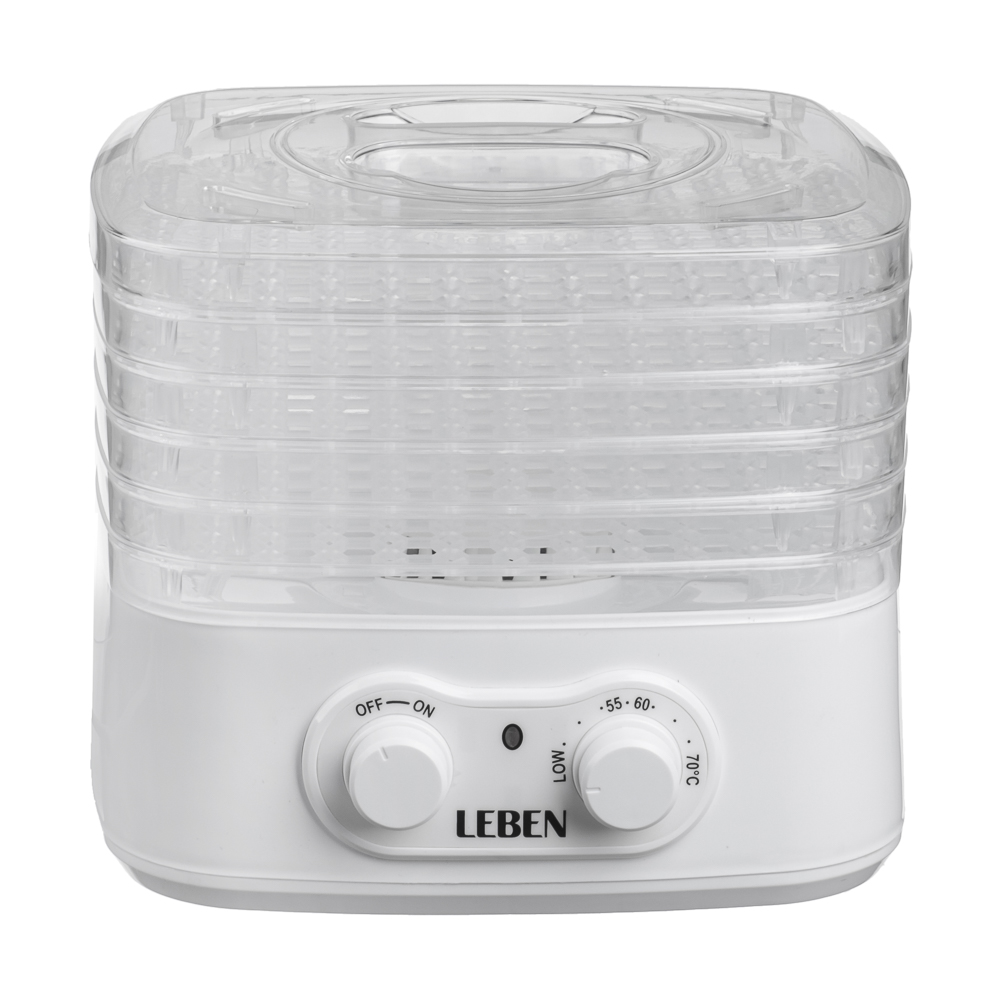LEBEN Сушилка для овощей и фруктов, 250Вт, 5 уровней, арт.№ 288-001