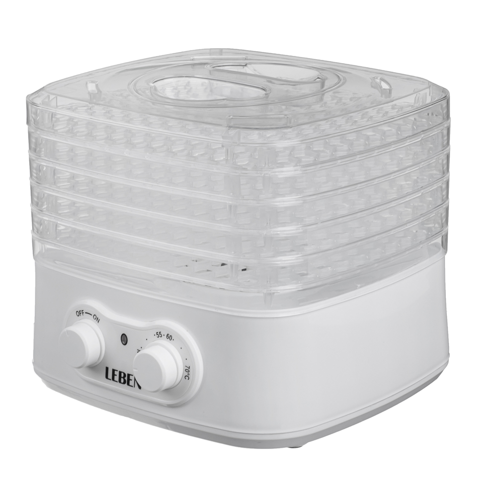 LEBEN Сушилка для овощей и фруктов, 250Вт, 5 уровней, арт.№ 288-001