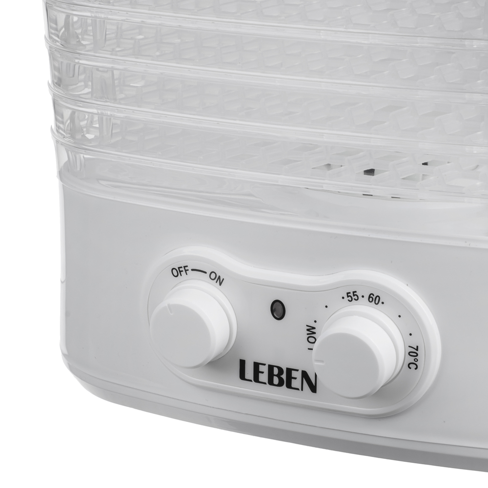 LEBEN Сушилка для овощей и фруктов, 250Вт, 5 уровней, арт.№ 288-001