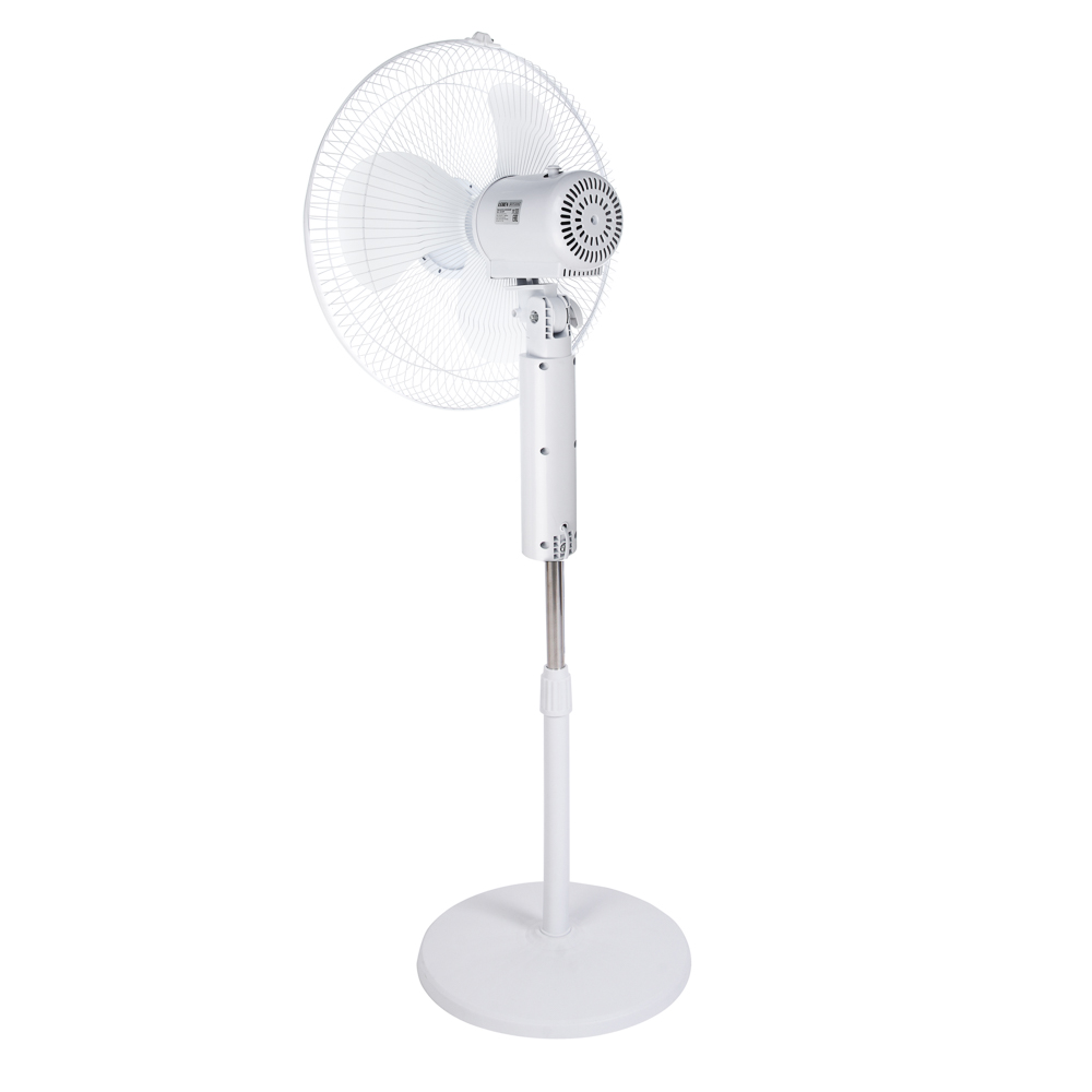 Вентилятор напольный тм LEBEN 45Вт, 3 скорости, диаметр 43см, 220в, белый, арт.№ 243-007