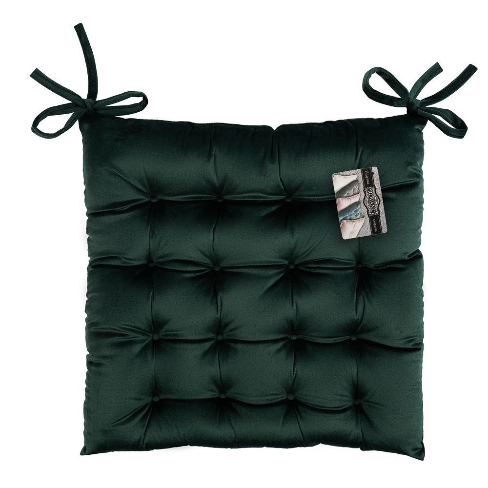 PROVANCE Эвкалипт Подушка на стул, 100% полиэстер, 38х38см, зеленый, арт.№ 486-014