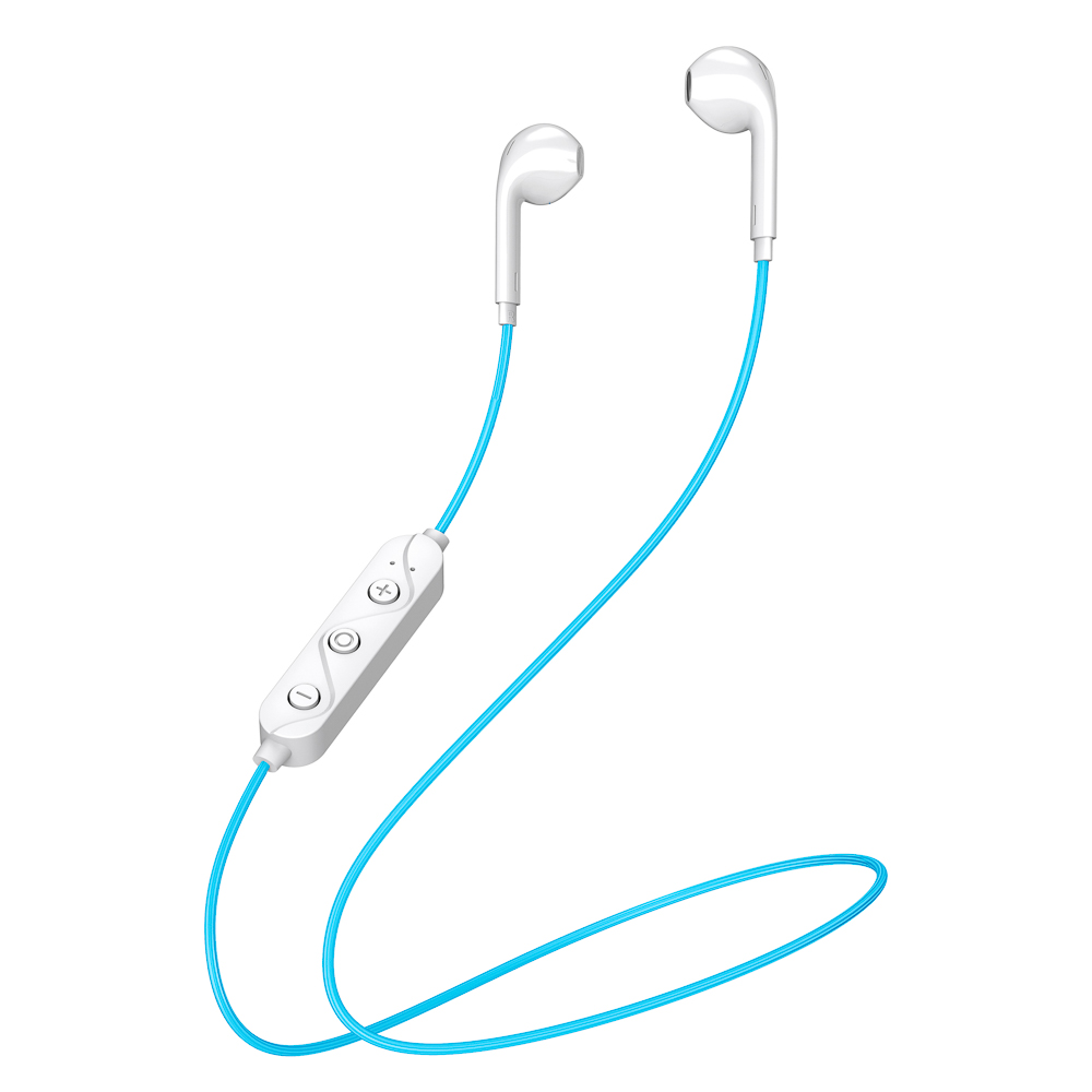 Наушники беспроводные вкладыши ВСЁГАЗИН Tours, 3.7В/80мАч, BT: 5.0, гарнитура, бело-синий, арт.№ 410-226