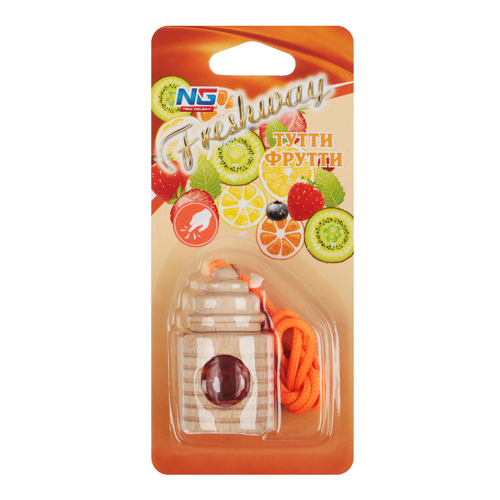 NEW GALAXY Ароматизатор подвесной Freshway, 5 мл,тутти фрутти, арт.№ 794-301