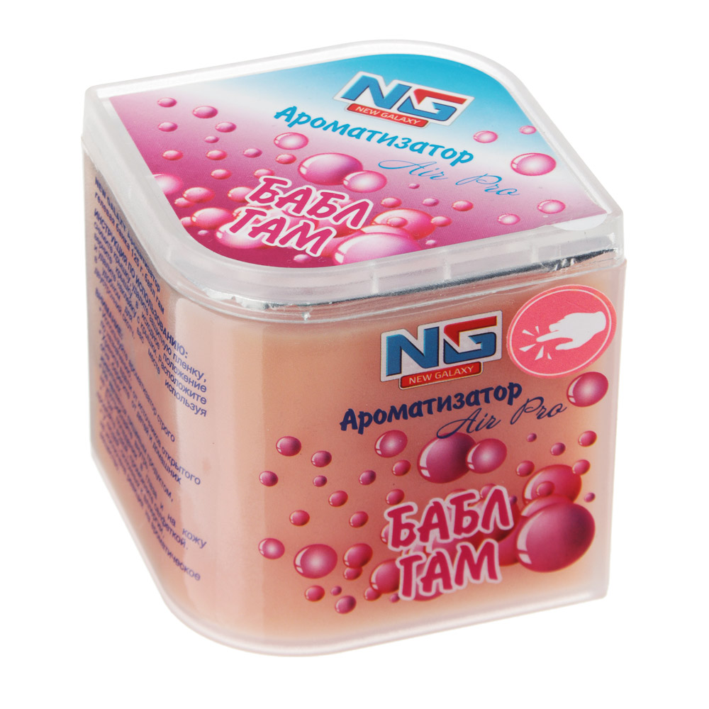 NEW GALAXY Ароматизатор гелевая банка 125 гр. бабл гам,ваниль,кофе,новая машина, арт.№ 794-563
