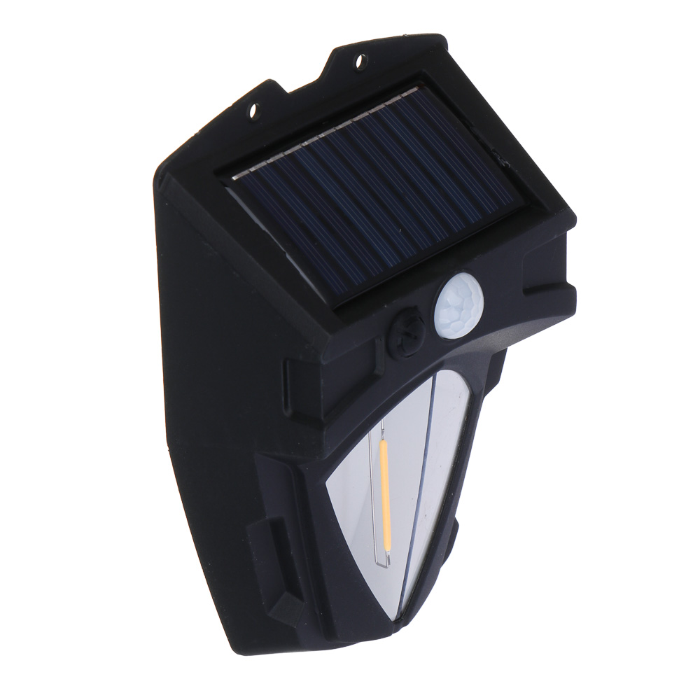 ЕРМАК Светильник, солнечная батарея, 1-1 LED, 800мАч, 3 режима, пластик, 110х55х165 мм, датчик движ, арт.№ 224-103