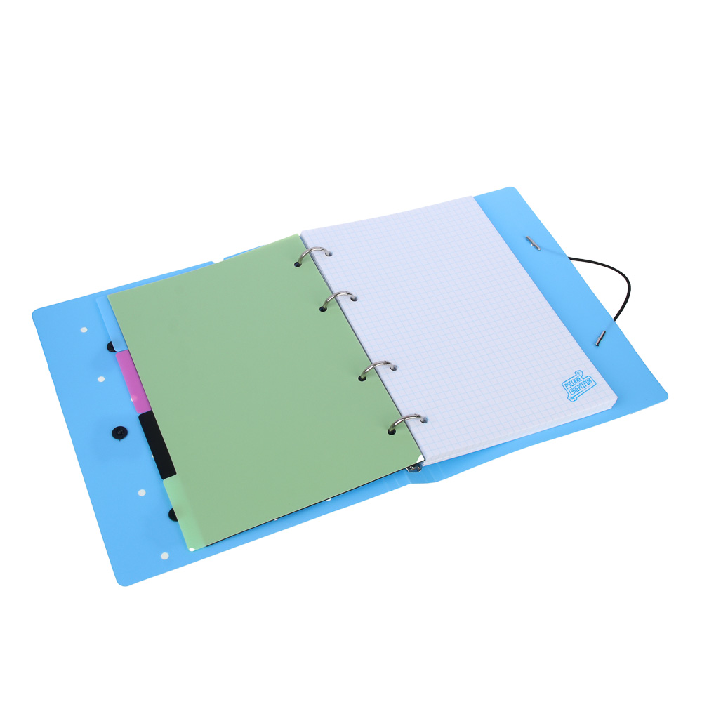 Тетрадь А5 BY Русские Супергерои "Кавай", с кольцевым механизмом, заменяемый блок 80 листов, 6 съемных фигурок, 3 дизайна, арт.№ 557-088